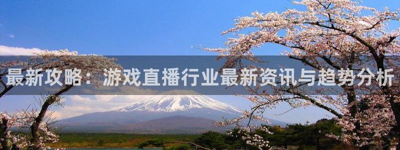 星欧娱乐娱乐是真的吗：最新攻略：游戏直播行业最新资讯与趋势分
