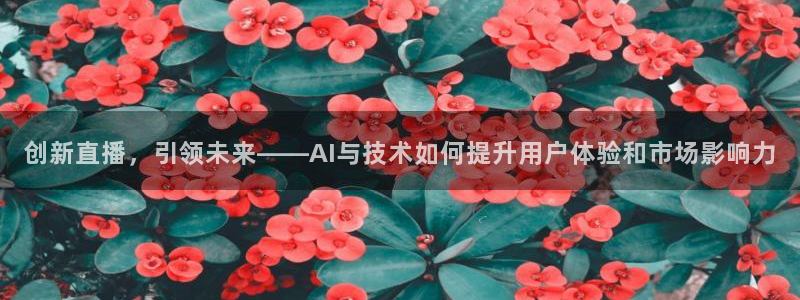 so米综合体育直播平台：创新直播，引领未来——AI与技术如何提升用户体验和市场影响力